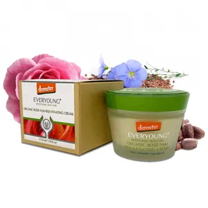 Organický omlazující krém z damašské růže a kořenu jamu - 50 ml