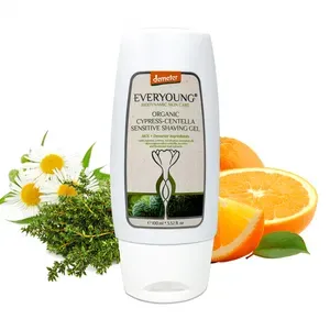Organický gel na holení pro citlivou pokožku z cypřiše a pupečníku asijského - 100 ml